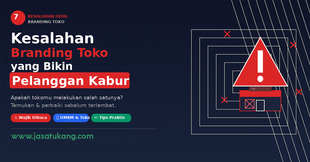 7 kesalahan branding toko umkm